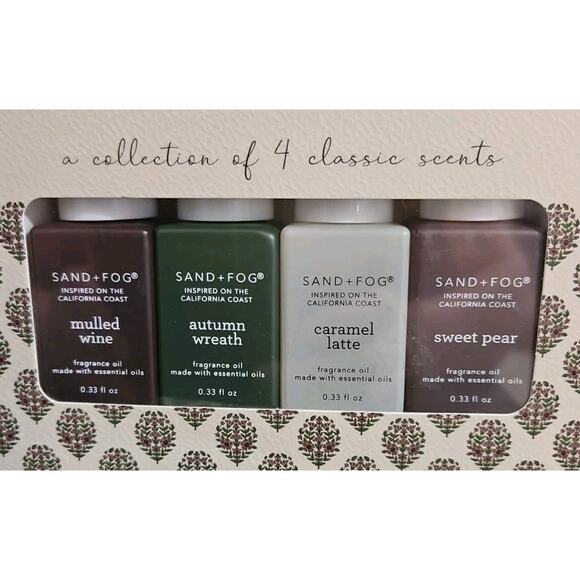 Sand And Fog Classic Fragrance Oils 4pk 0.33oz each Fragrance Oils Set - Picture 2 of 6